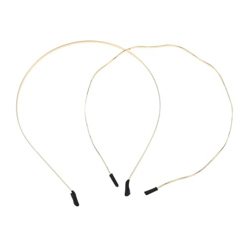 FRCOLOR 2個髪止め スポーツ ヘアバンド ジョギング ウェディング ブライダル ヘッドドレス 両端保護カバー付き