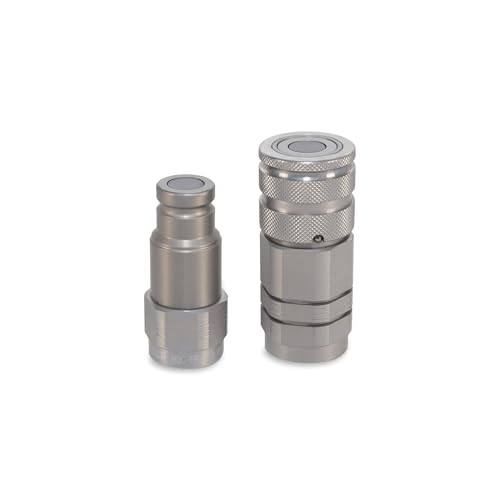 Image of 3 /8″ Flat Face Hydraulic Quick Couplers Set - 1 /2″ SAE Port