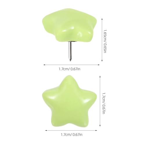 Chinchetas de estrella con cabeza plana anticaída para colgar pósteres 4