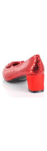 ELLIE Judy Sequin (Red) Adult Shoes - 9