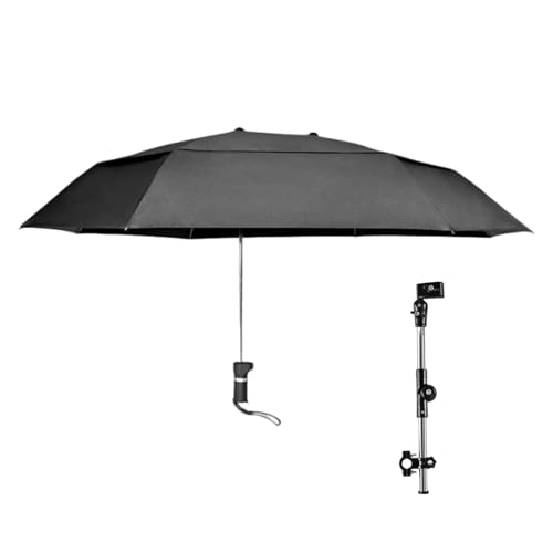 Clip en paraguas para silla de playa, paraguas de silla con abrazadera | UV Protection para paraguas de silla de ruedas ajustables - Accesorios al aire libre portátiles Canopol de sol compacto para co