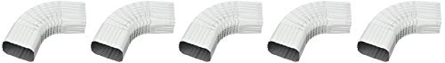 AMERIMAX HOME PRODUCTS 33065 2x3 Galvanized B Elbow, White (Five Pack)