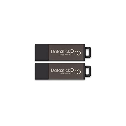 Image of Centon DataStick Pro USB 2.0 Flash Drive 64GB x 2, Grey (DSP64GB2PK)