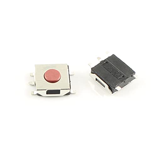 Interruptor táctil SMD con pulsación momentánea precisa y alta conductividad de 5 pines color rojo 4