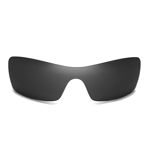 Walleva Black Polarized Replacement Lenses for Oakley Batwolf (OO9101 Series) Sunglasses