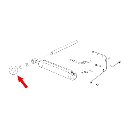 Embout de pivot 3857522 pour vérin d'inclinaison de moteur embase - 2