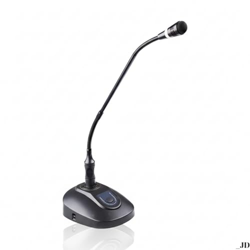 Image of Drumstone 𝟏+𝟏 𝐲𝐞𝐚𝐫 𝐰𝐚𝐫𝐫𝐚𝐧𝐭𝐲 Professional Desktop Microphone, Table Top Mic with Digital Display, Silent Mute Switch for Conference Room, Office, Laptop, PC