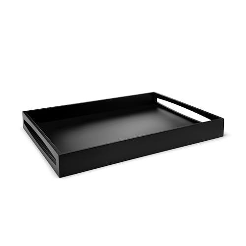 Leopold Vienna - Plateau rectangulaire 55x40x6cm MDF Noir