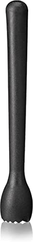 Image of Dynore Stainless Steel 6 Pcs Bartender Martini Kit Bar Set - Teardrop Bar Spoon, Cocktail Shaker 500 ml, Tall peg Measure 30 /60 ml, Black PVC Muddler, Ice Tong, Cocktail Strainer- Set of 6