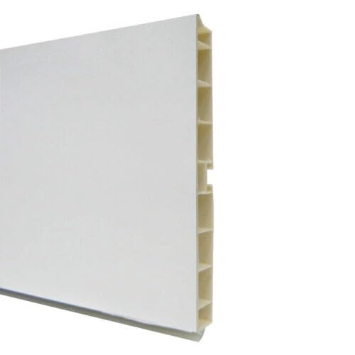 Zoccolo In PVC Bianco Per Cucina - Battiscopa Altezza 15cm, Lunghezza 200cm, Made In Italy - Foto 8