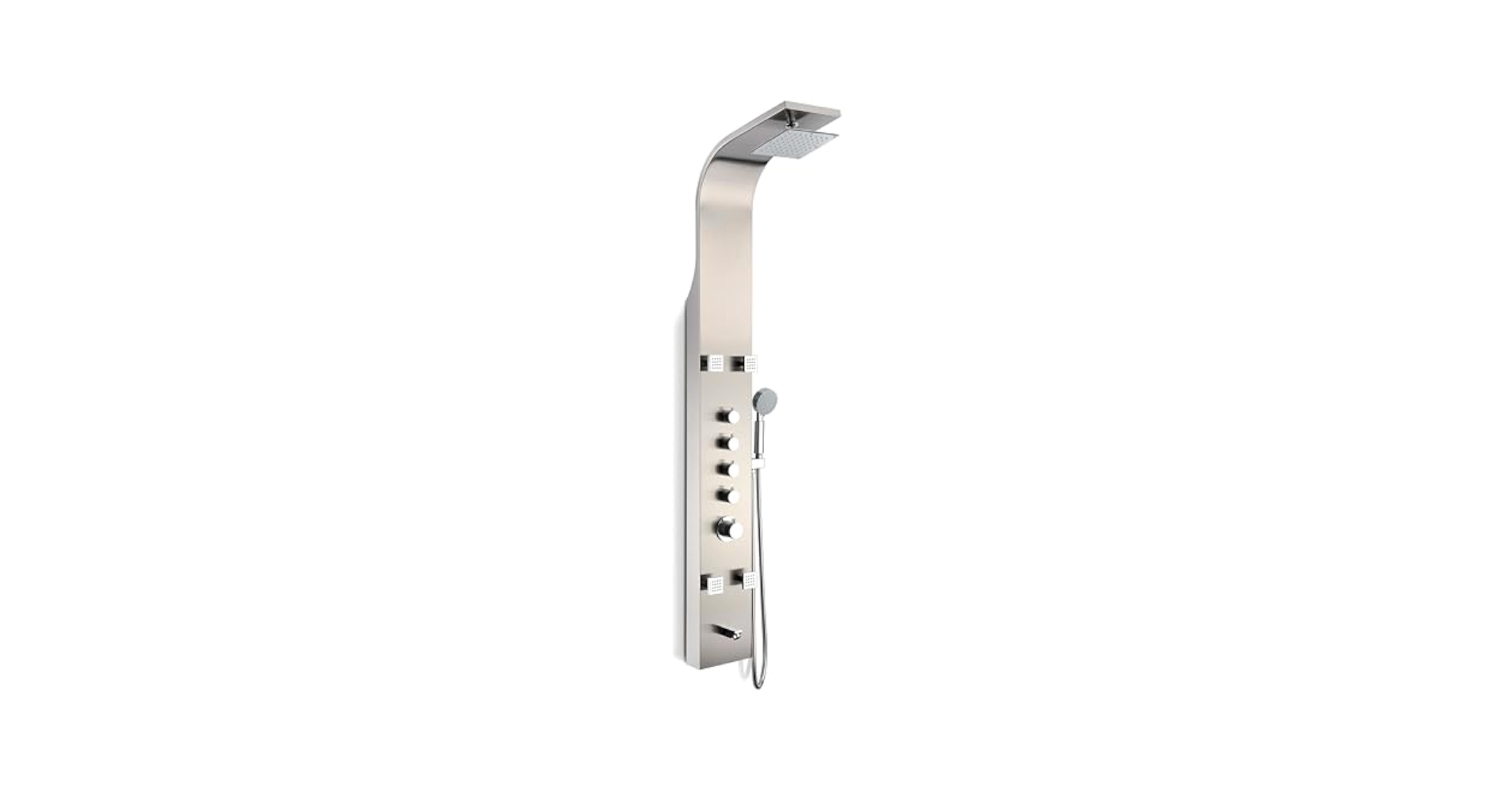 ANZZI Shower Head Panel Tower, Echo Brushed Steel Stainless