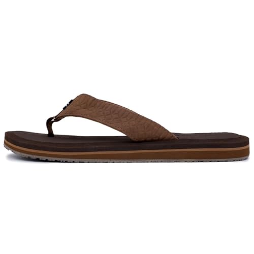 Image of Nautica Men's Flip Flop Shower Sandals Slides - Comfortable Waterproof Beach Footwear Slip-On Thong (Medium /Wide Width)