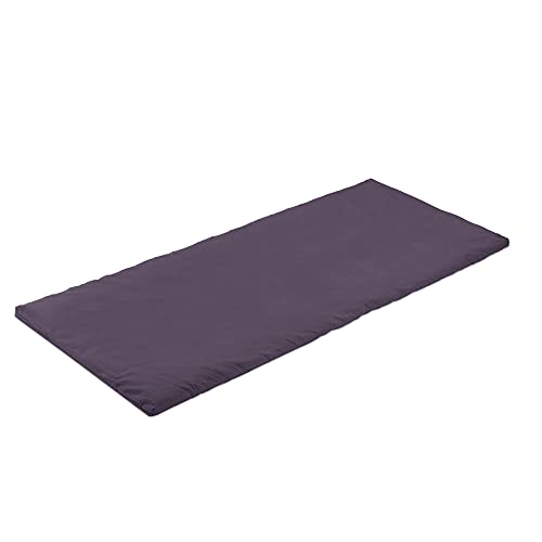 Navaris Colchoneta de meditación grande - Cojín plegable para meditar yoga relax - Esterilla de algodón lavable de 200 x 80 CM...