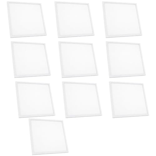 Image of 40W LED Panel Light 2x2 Feet Cool White, Square Ceiling Panel Light, Surface Mounted LED Light for Office, Shop, School, Hospital, Commercial Buildings & Home Lighting (Pack of 10)