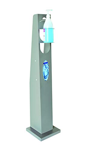 Colonna Bracky per Dispenser Gel disinfettante con porta scatola guanti monouso...