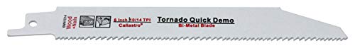 Caliastro 6-Inch Wood, Nail-Embedded Wood Cutting Demolition Saw Blades Made Of Long Lasting Bi-Metal (Hss Teeth Bonded To Hcs Body) For Reciprocating/Sawzall Saws - 17 Pack #TOP5