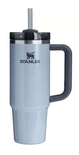 STANLEY Quencher H2.0 Tumbler with Handle and Straw 30 oz | Flowstate 3-Position Lid | Cup Holder Compatible for Travel | Insulated Stainless Steel Cup | BPA-Free | Hammered Silver