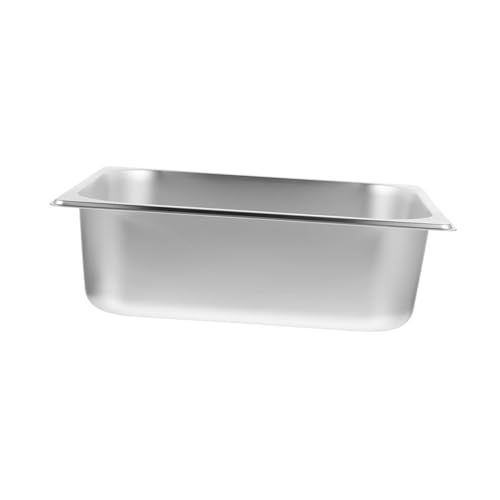 BESTonZON Stainless Steel Buffet Pan Large Capacity Food Holder for Catering Parties Durable Tray for Family Restaurant Canteen Use