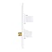 HDMI Coax Ethernet Wall Plate, 2 Port 4K HDMI Keystone, 1 Port Coax Keystone, 1 Port CAT6 Keystone Wall Plate