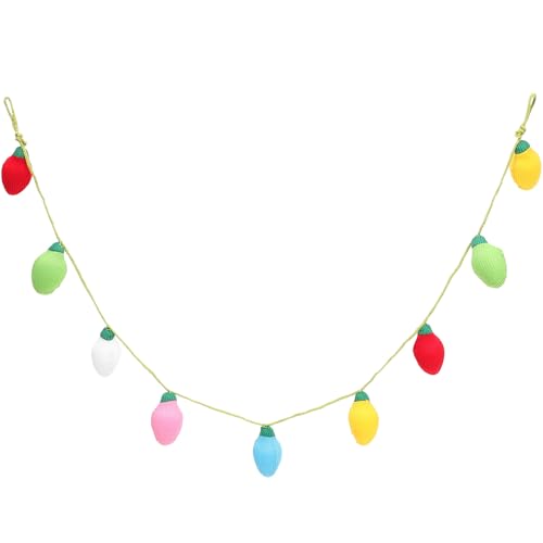Garneck 5.9ft Christmas Felt Lightbulb Garland...