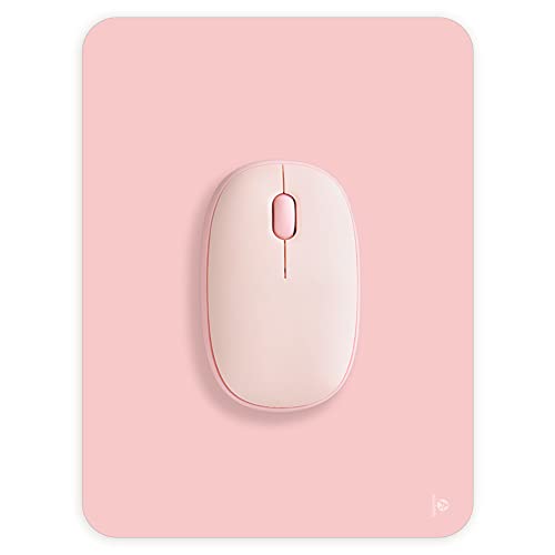Image of Audimi Small Mouse Pad 6 x 8 Inch, Mini Mouse Pad Thick for Laptop Wireless Mouse Home Office Travel, Portable & Washable (Pink)