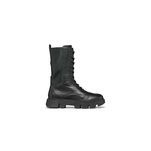 Geox Women's D Vilde Ankle Boot, Black, 39 EU