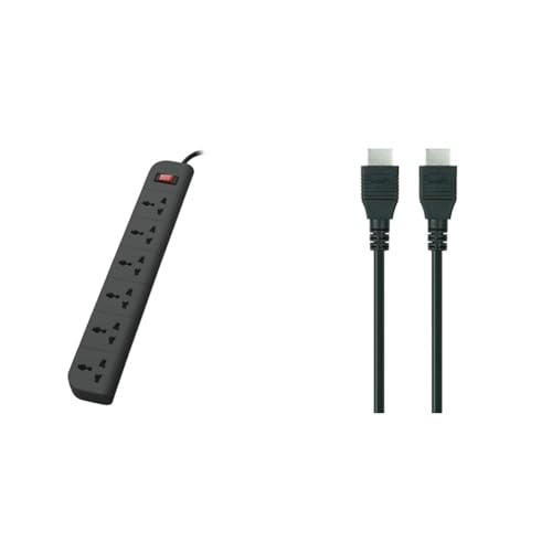 Image of Belkin 6-Socket Surge Protector Universal Socket with 6.5Ft (2-Meter) Heavy Duty Cable Overload Prot