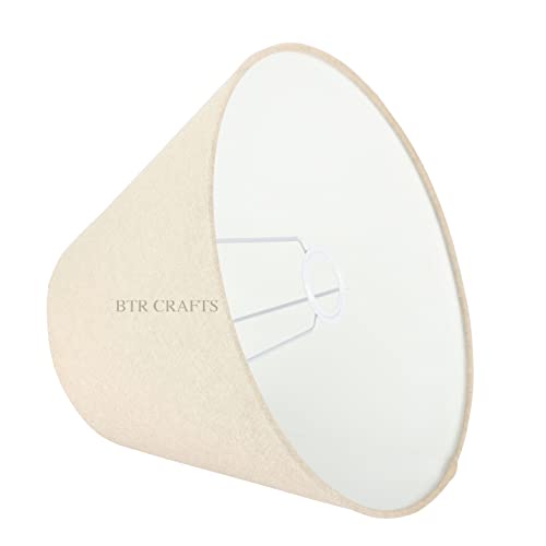 14" Standard Size Beige Tapered Shade