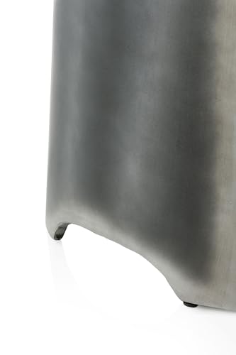Console laquée pour entrée étroite meuble gain de place métallisé - 6
