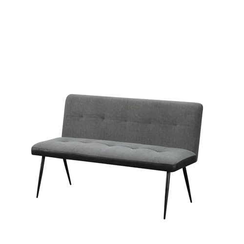 HTI living Bank 3-Sitzer Anthrazit/Grau Joschka Sitzbank Küchenbank