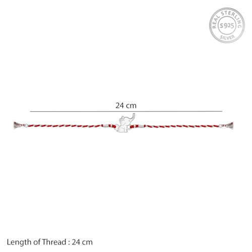 Image of GIVA 925 Silver Dumbo Kids Rakhi for Kids|With Certificate of Authenticity and 925 Stamp