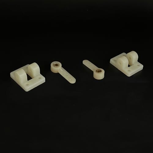 2PCS RC Airplane Landing Gear Front Wheel Steering Fixed Mount with Steering Arm for RC Plane...