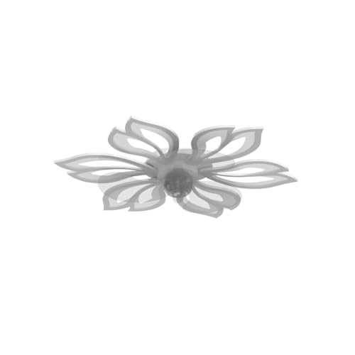 BESKETIE 25.6" Bladeless Ceiling Fan with Lights Remote Control, Modern Low Profile Ceiling Fans with Lights Flush Mount, Dimmable 3 Color 6 Speeds LED Fan Lamp Indoor for Bedroom, Living Room -White