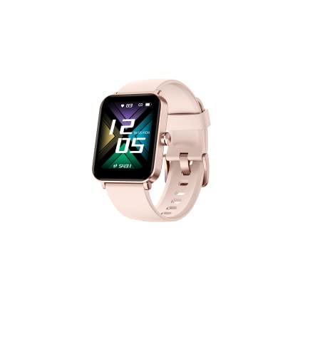 Image of GOQii Smart Vital MAX 1.69'' HD Full Touch, Smart Notification, IP68, Smart Watch for Smart Phones with SpO2, HR, Sleep Tracking & Multi Sports Mode with 3 Months Personal Coaching - Pink