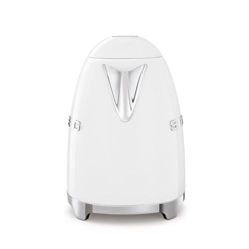 Smeg klf03whuk 50s Retro Style Kettle White 3d Logo