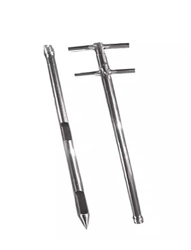Sonde d'échantillonnage de sol premium double tube en acier inoxydable haute densité