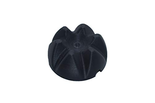 6-Slot Flower Pour Cup, Acrylic Paint Pouring Tool, Fluid Art Supplies (Black, 60x60x27mm)