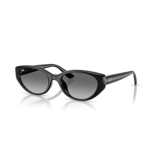 Óculos de Sol Ray-Ban 0RB4457D 667711 Tam 55 / Preto - Lentes Cinza Gradiente
