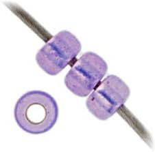 Miyuki Seed Bead 6/0 APX.22g - Lilac SL Opal Dyed Alabaster Japanese Glass Seed Beads