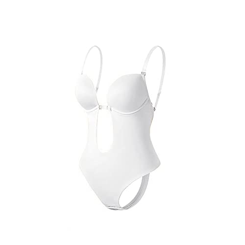 Modelador feminino plus size sem costas nuas embutido modelador corporal sem costura com virilha abe