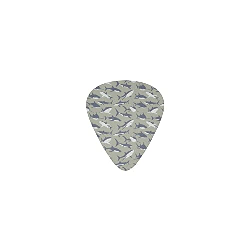 魚柄7 デザインギターピック guitar pick ティアドロップ型 エレキギター/アコースティックギター/クラシックギター/ベース等の練習に最適な12枚セット
