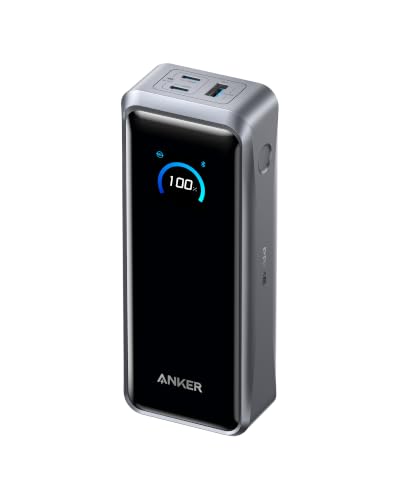 Anker Prime Power Bank, 26,250mAh 3-Port Portable Charger with 300W Output, Two-Way Charging, Flight-Approved, App Control, For MacBook, iPhone 17/16 Series, and More, Charging Base Not Included