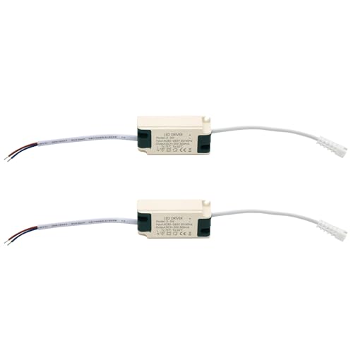 3-5W LED Driver, Constant Current 300mA AC 85-265V Output 9-20V SM Male Connector External Power Supply Rectifier Transformer for LED Ceiling Light
