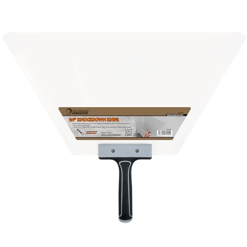 ROLLINGDOG 24 Inch Knockdown Knife - Threaded End Can be Attached to Extension Pole,Acrylic Plastic Blade,Ideal for Creating Knockdown Texture