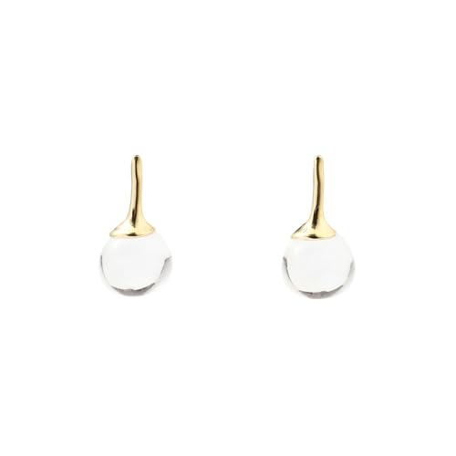 SALTY Anti Tarnish Scottie Ice Gold Drop Earrings Set for Women
