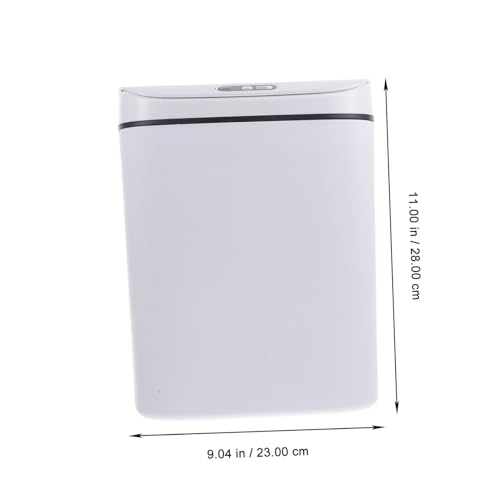Bote de basura automático e inteligente rectangular blanco miniatura 3