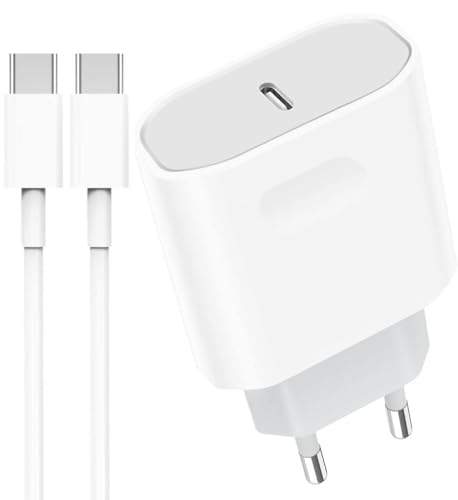 Ya en manzanajugosa.com: Cargador rápido 30 W USB C con cable compatible con iPhone 16 Pro/15 Pro Max Plus, iPad Pro Air, Samsung Galaxy S24/A53/Note 20, USB C Enchufe de corriente, adaptador de alimentación tipo C (blanco)