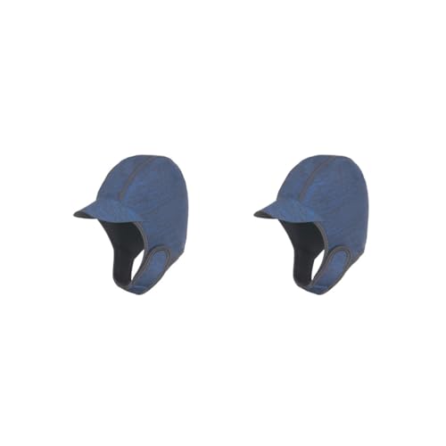 2のセットダイビングフード ダイビングフード 調節可能なチンストラップ 2mm ネオプレン ダイビングウェットスーツフード ネイビー