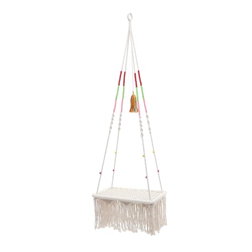 Couchage pour chat suspendu en coton beige contre l'ennui - 2
