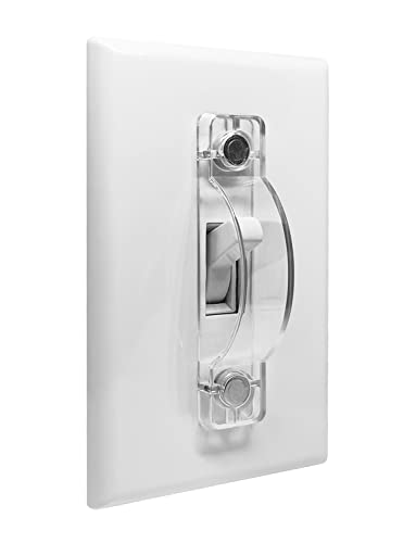 Magnetic Light Switch Guards, ILIVABLE Light Switch Plate and Outlet Cover, Not Child Proof (Clear, 2 Pack)